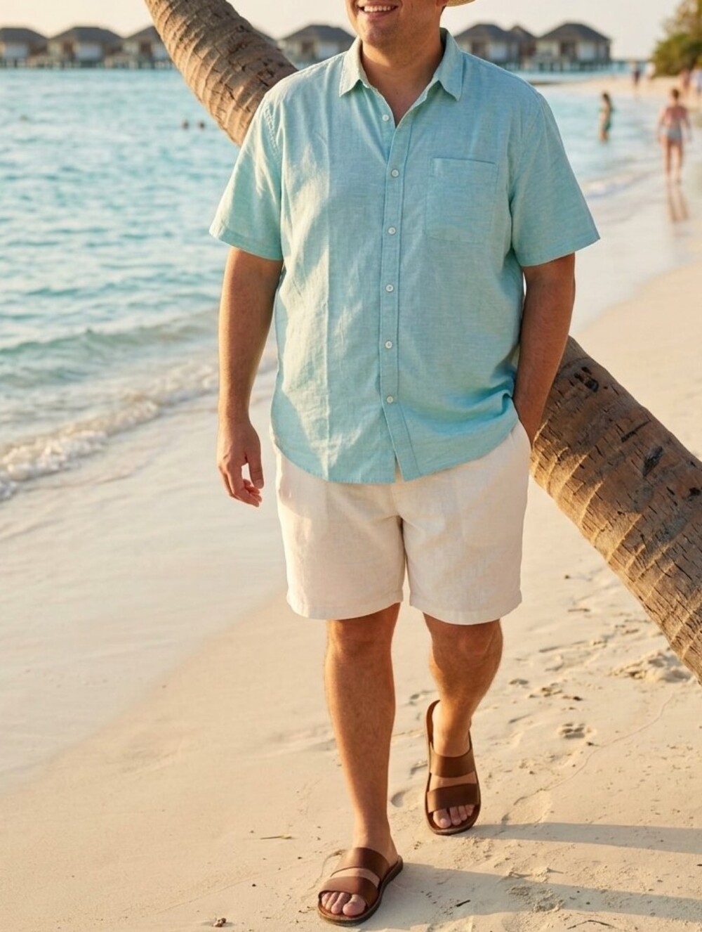 Summer Discount! Old Navy Everyday Shirt Lightblue - Built-In Flex (XXL).